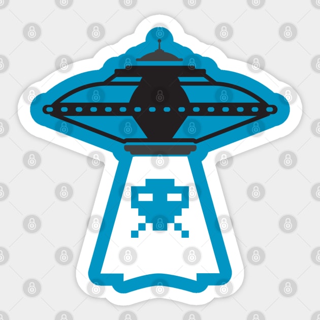 UFO Abduction Sticker by justSVGs